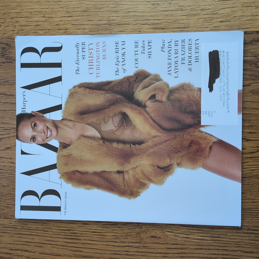 Harper's Bazaar Magazine The Beauty Issue Christy Turlington Burns May 2024